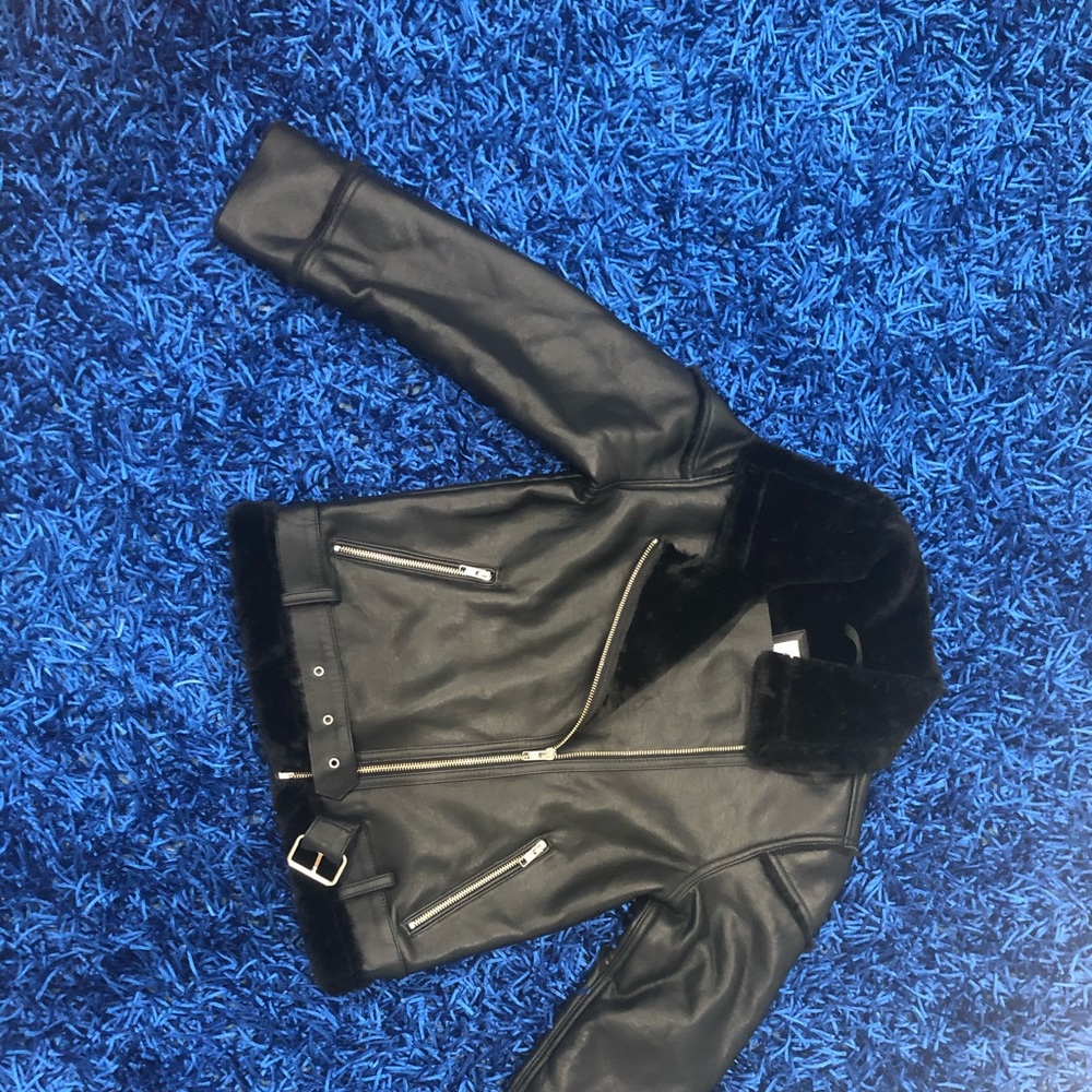 Gap Kids Black Leather Jacket